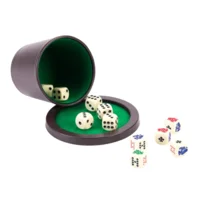 Pokerbeker - Met deksel & stenen