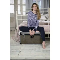 Ringella Bloomy Dames Pyjama: Donkerblauw ( RIN.579 )