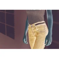 Para Mi Dames Broek: Celine ( Elastiek ) Reform Denim Old Bleu ( skinny Leg ) ( PARA.152 )