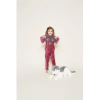 Charlie Choe Pyjama Meisjes: Velours, Cassis ( CHoe.4 )