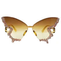 Vlinderzonnebril – Goud – Fashion Accessoire