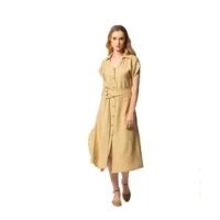 Egatex kleed: Effen beige, zomer kleed, ( EGA.470 )