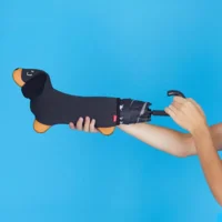 Balvi Paraplu Teckel Hond Zwart met Hoes