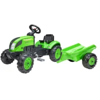 Falk - Country Farmer - Groene traptractor met aanhangwagen