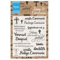 Marianne Design Clear stamp Doop en Communie
