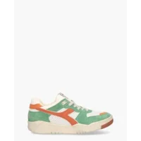 Diadora Heritage B.560 Groen/Oranje Herensneakers