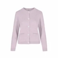 Punto One Fashion Gilet met knopen: Lila, Top Kwaliteit ( one.105)