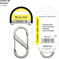 Nite Ize S-Biner Size #3 Roestvrij Staal Karabijnhaak SB3-03-11