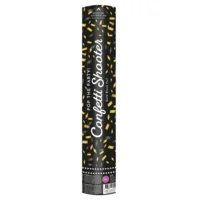 Confettikanon - Goud, zwart - 40cm