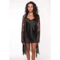 Lingadore – Black Lace – Kimono – L1137KM – Black