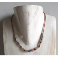 Fantasiejuweel ketting Calciet/zilver