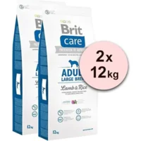 Brit care Adult large breed Lam&Rijst Hypo-allergeen 2 x 12kg