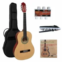 MSA kinder/jeugd-gitaar klassiek 3/4, naturel glans, met starterset