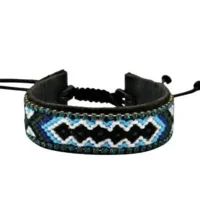 IBIZA rundleren armband multicolor blue