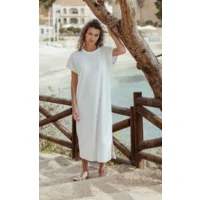Pastunette Beach kleed: Off White, badstof, lengte 125cm( PAS.152 )
