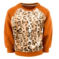 Stones & Bones Meisjes Sweater Odessa Leopard Fur Camel