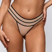 Sarda Yulimar string in zwarte en nude