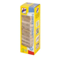Spel - Balansspel - Toren - Naturel - 7,5x7,5x24cm