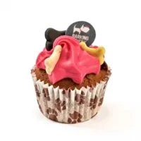 The Barkin Bakery Vanilla Woofin Met Roze Glazuur