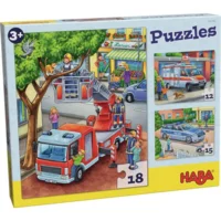Puzzel - Politie, brandweer & hulpverlening - 12, 15 & 18st.