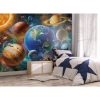 Ruimte - Zonnestelsel - Planeten Posterbehang