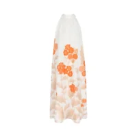 Punto One Dames Kleed: Kyra, Halter model, gebloemd ( ONE.74 )