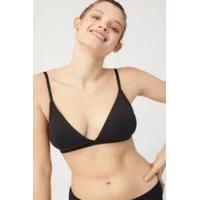 Ysabel Mora Cotton bralette in zwart