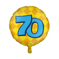 Folie ballon - 70 jaar -  46cm - Zonder vulling
