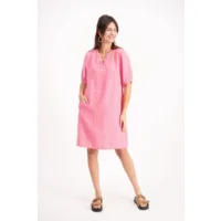 Signe Nature Kleed: Linnen, Roze ( Signe.1303 )