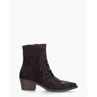 Di Lauro Carlotta Aubergine Dames Enkelboots