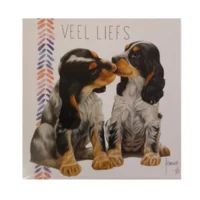 Kaart - Franciens katten - Veel liefs - Hondjes