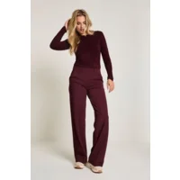 Para Mi Broek: Mira Elastic, Twill Jersey, Burgundy Red L32 ( PARA.368 )