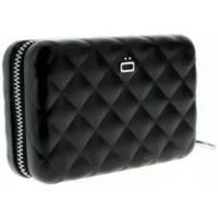 Ögon Creditcardhouders model QUILTED zipper BLACK