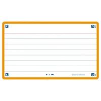 Flashcard Oxford 2.0 75x125mm 80vel 250gr lijn oranje