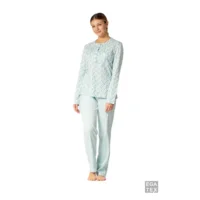 Egatex Dames pyjama: Interlock, Ecru ( EGA.383 )