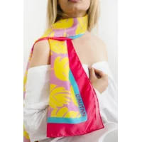 Yellow Feather Scarf