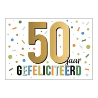 Kaart - Artige - Goud Waard - 50 jaar (man) - GWA26