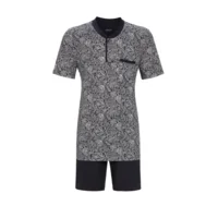 Ringella heren pyjama: Grijs, korte mouw / short ( RIN.350 )