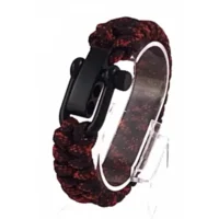 Paracord Fishtale Red Hawk armband