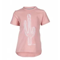 shirtje pink met geborduurde cactus