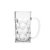 Set onbreekbare Bierkroezen "Chope" 54 PREMIUM helder met oor transparant 6 stuks 54cl