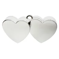 Ballongewicht - Dubbel hart - Zilver