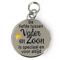 Bedeltje - Vader & zoon - Charms for you