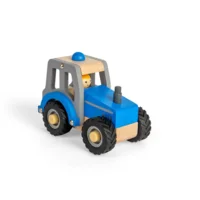 Auto - Tractor - Blauw - 13x10x7.5cm
