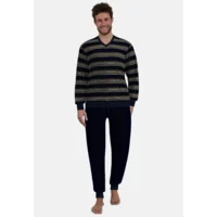 Gotzburg Heren pyjama: velours, V hals ( GOT.75 )