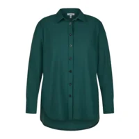 KJ Brand dames bloes: Effen groen, Duitse maten, Groen ( BRA.333 )