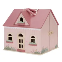 Poppenhuis - Klein - Incl. basisinrichting - 27,5x30x28cm