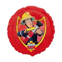 Folieballon Brandweerman Sam - rood