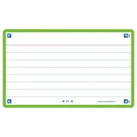 Flashcard Oxford 2.0 75x125mm 80vel 250gr lijn groen