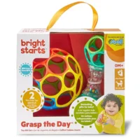 Grijpspeeltjes set - Oball - Babybal & rammelaar - Regenboog